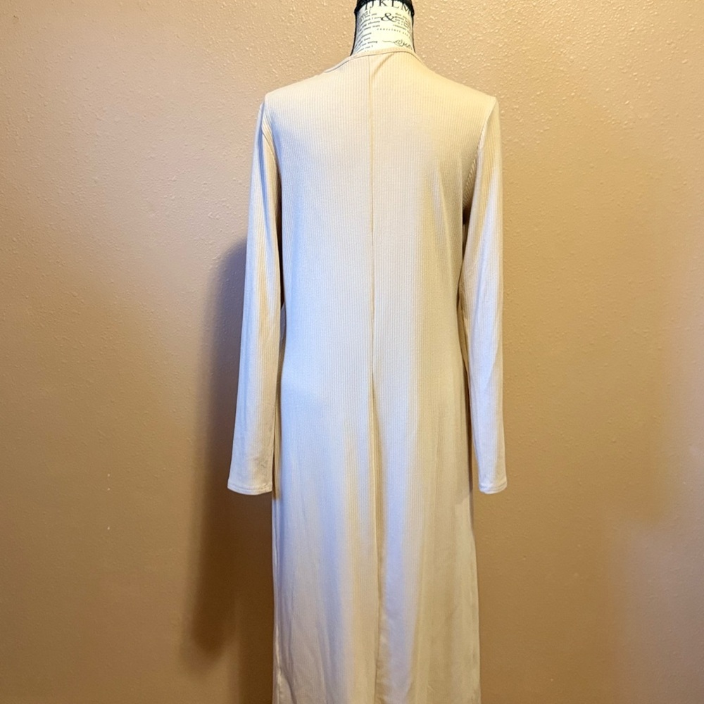 VENUS Ribbed Beige Cardigan - Picture 4 of 4